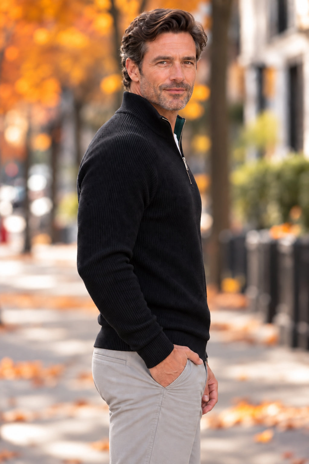 Refined Quarter Zip Sweater || CLEARANCE PRICE