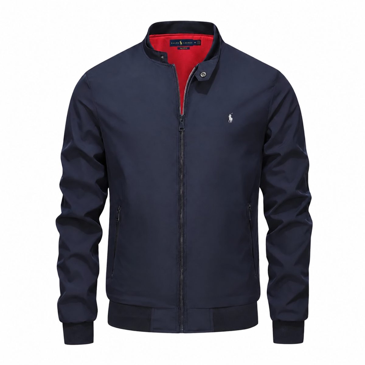 Stand-Collar Zip Jacket
