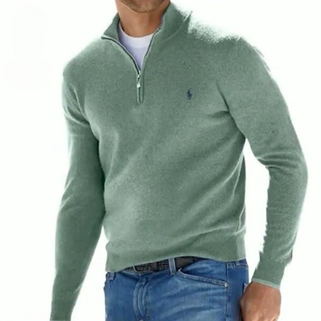 Men's Classic Quarter-Zip Sweater