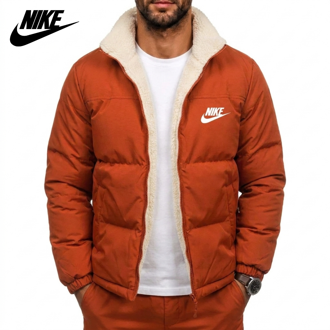 Men's Reversible Fleece-Lined Puffer Jacket