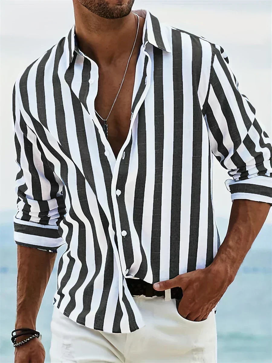 Lightweight Striped Shirt Summer