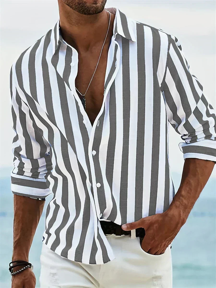 Lightweight Striped Shirt Summer
