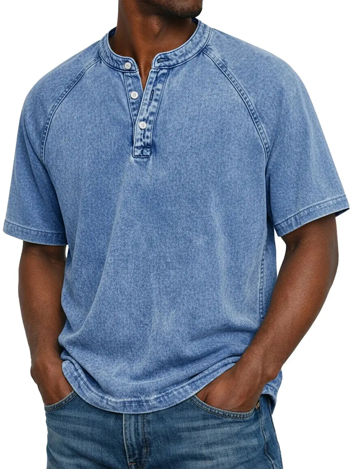 Vintage Button-Up Shirt for Men