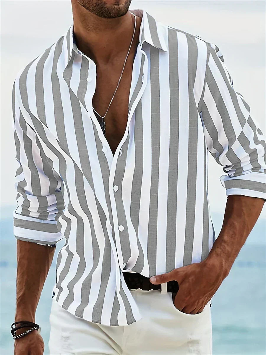 Lightweight Striped Shirt Summer