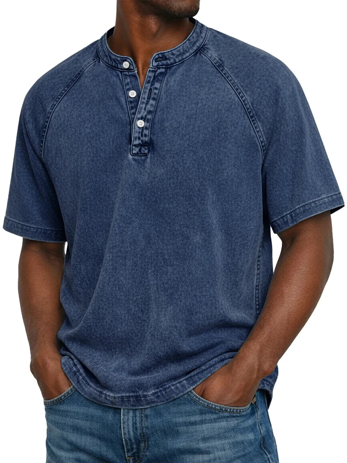 Vintage Button-Up Shirt for Men