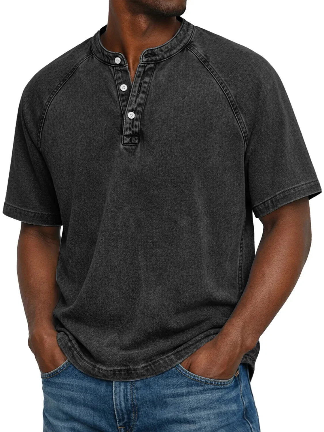 Vintage Button-Up Shirt for Men