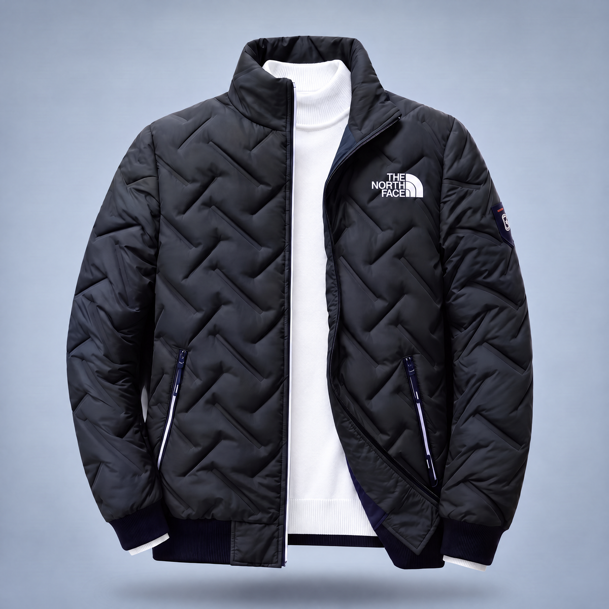 Men's Quilted Stand-Collar Jacket