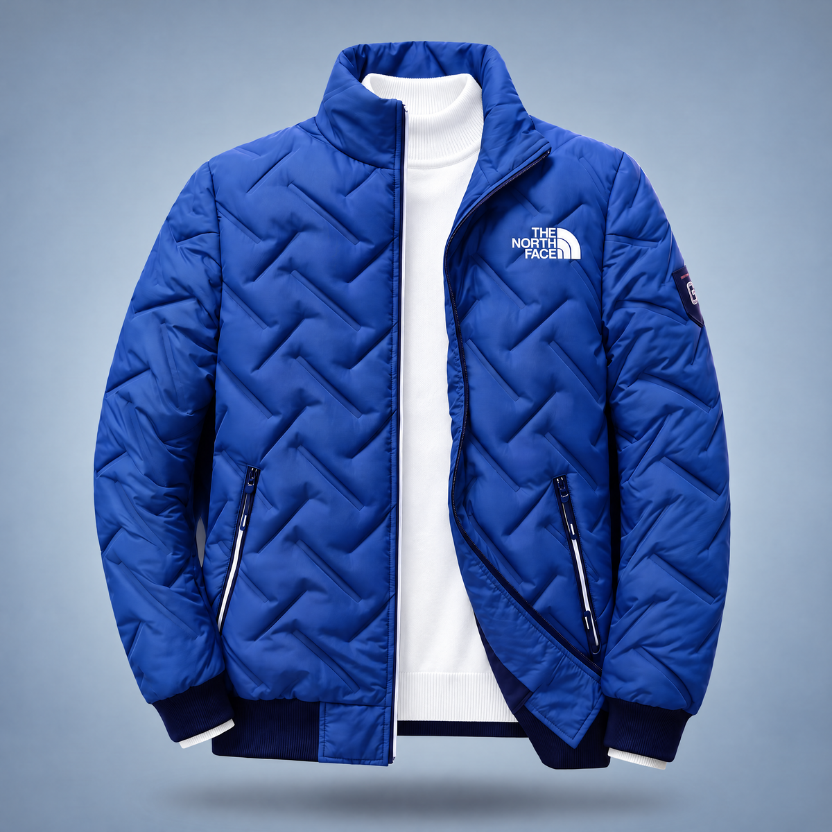 Men's Quilted Stand-Collar Jacket