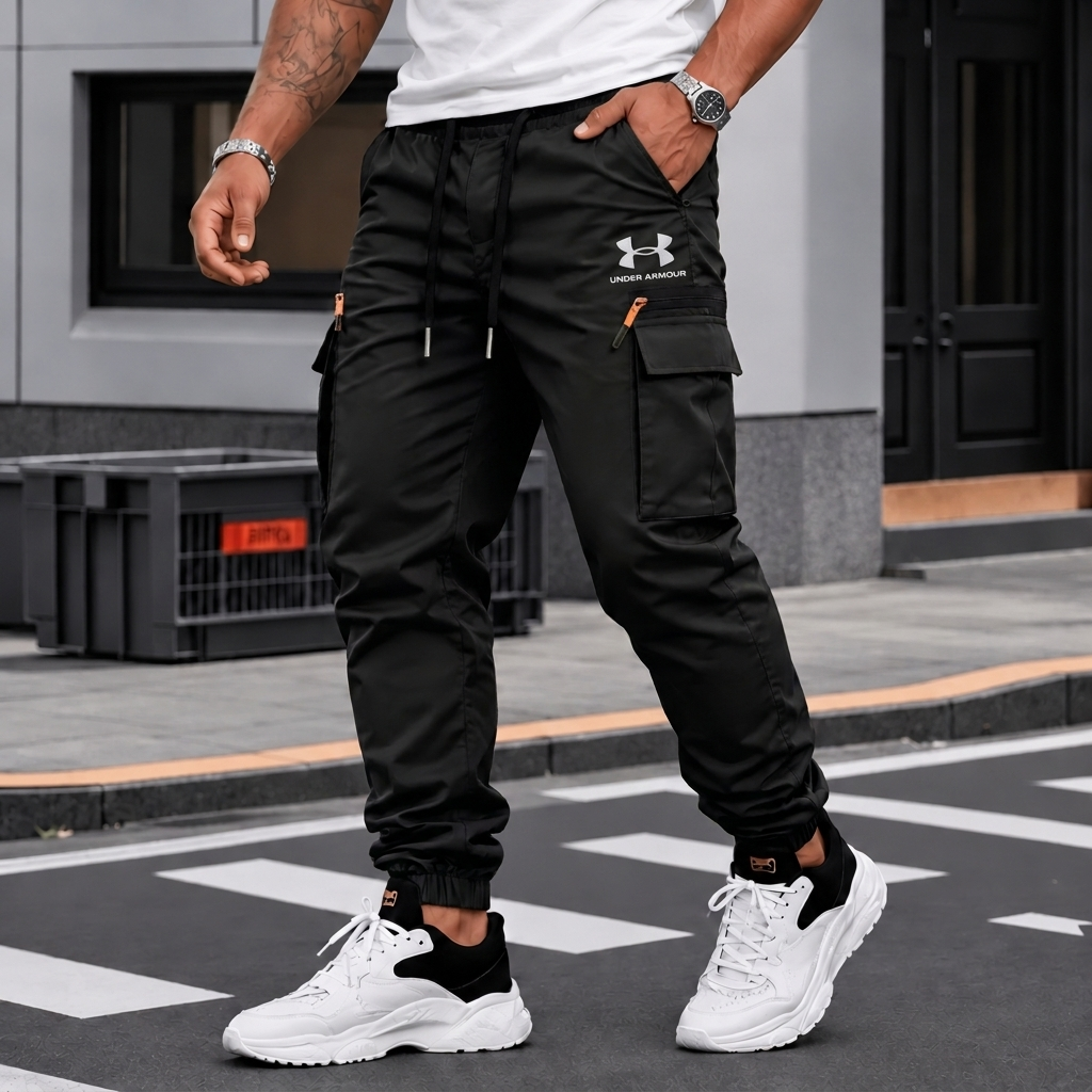 Men's Multi-Pocket Cargo Jogger Trousers