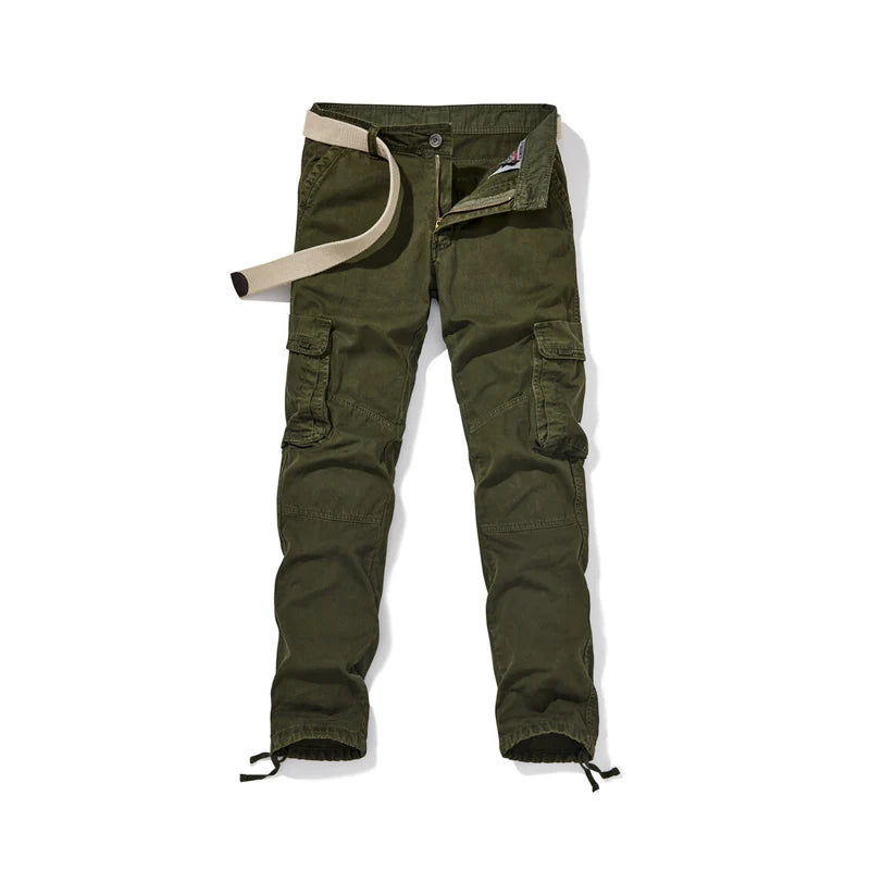 Men's Multi-Pocket Drawcord Cargo Trousers