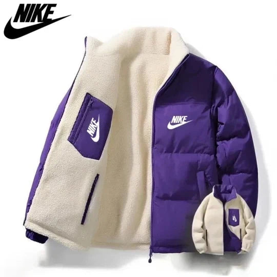 Men's Reversible Fleece-Lined Puffer Jacket