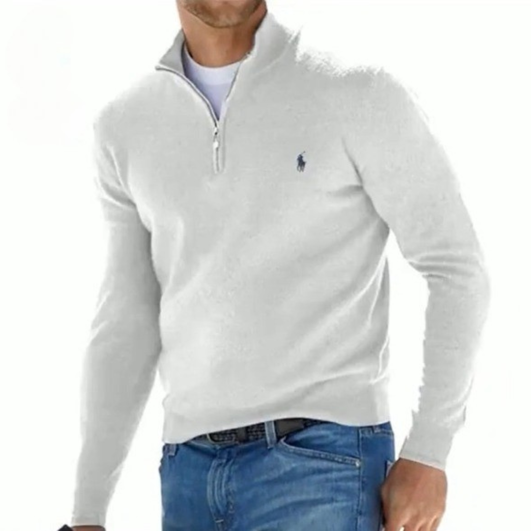 Men's Classic Quarter-Zip Sweater