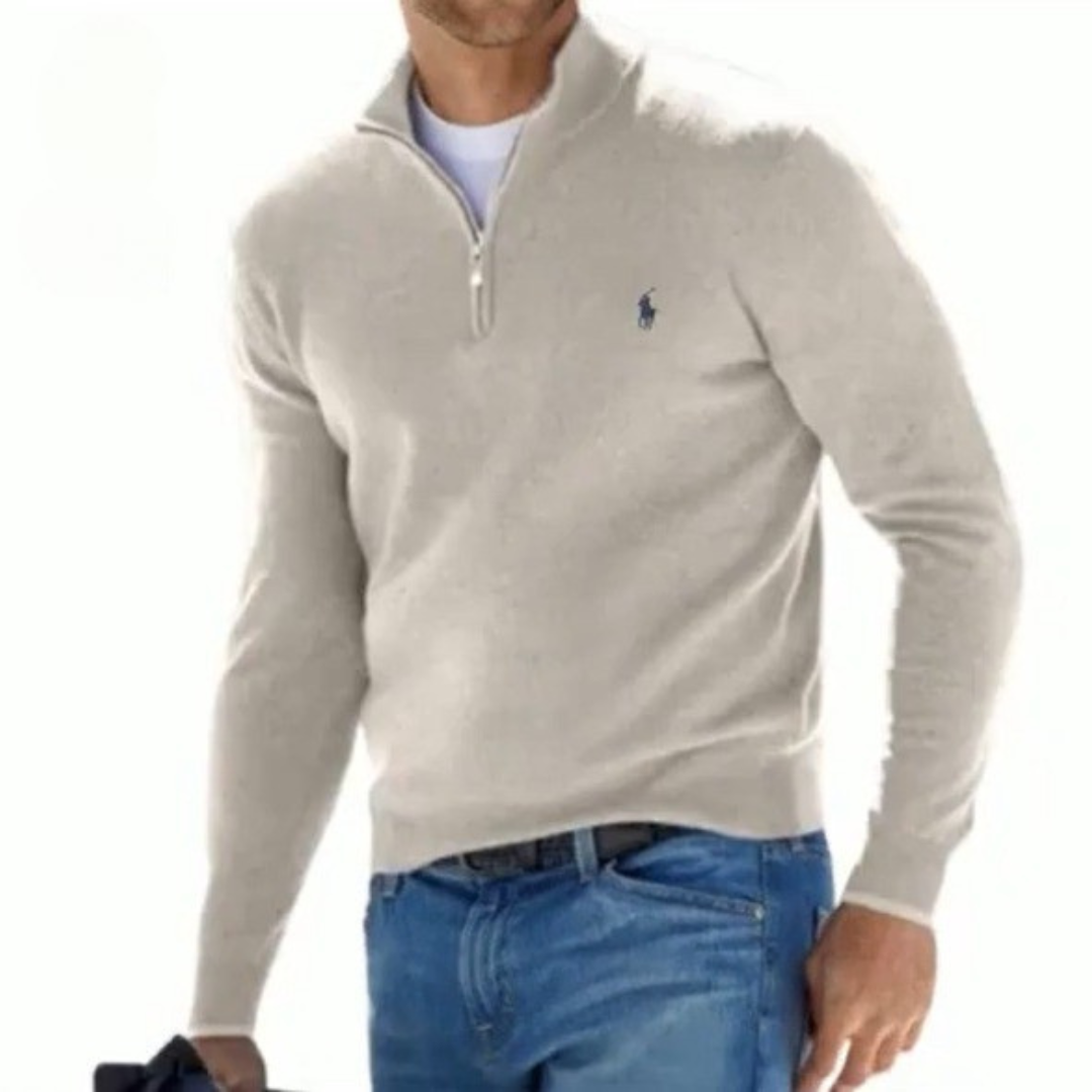 Men's Classic Quarter-Zip Sweater