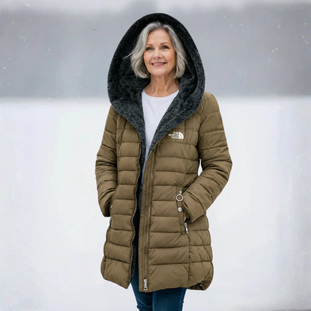 TNF Fleece Lined Quilted Coat - CLEARANCE SALE