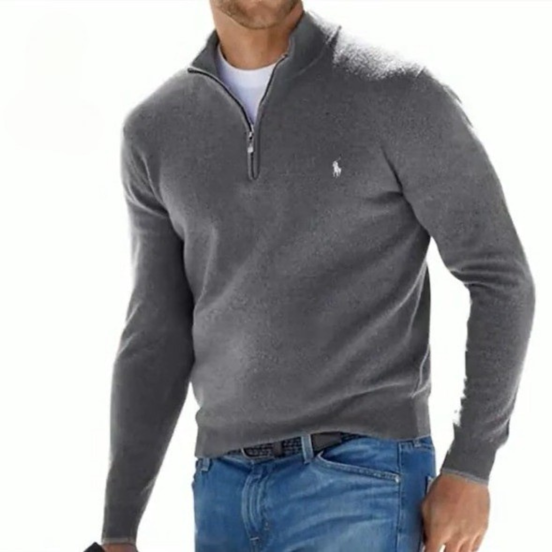 Men's Classic Quarter-Zip Sweater