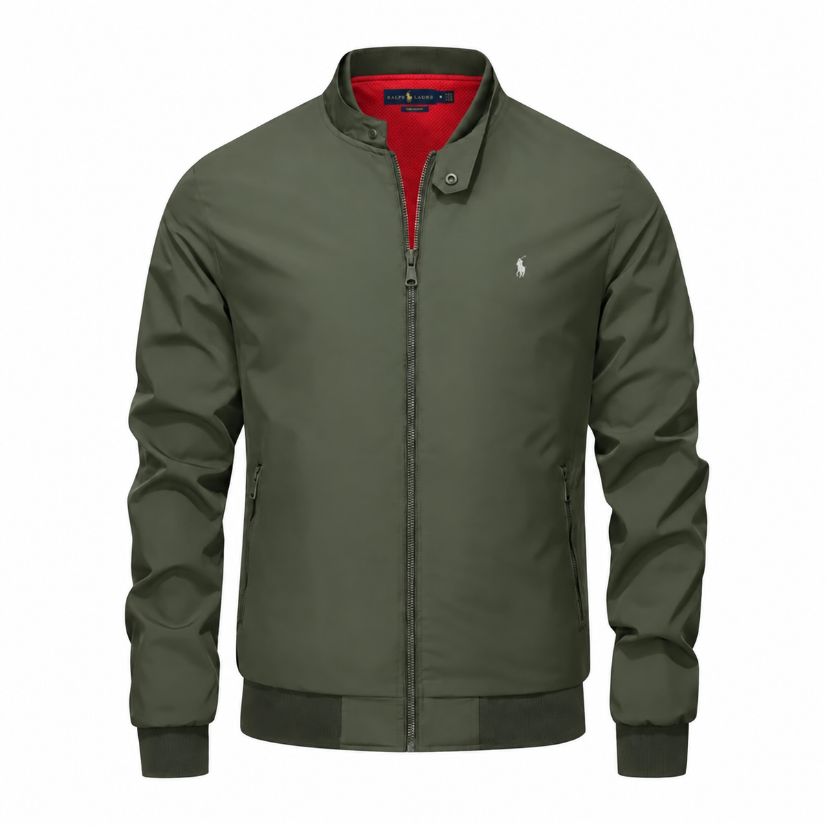 Stand-Collar Zip Jacket