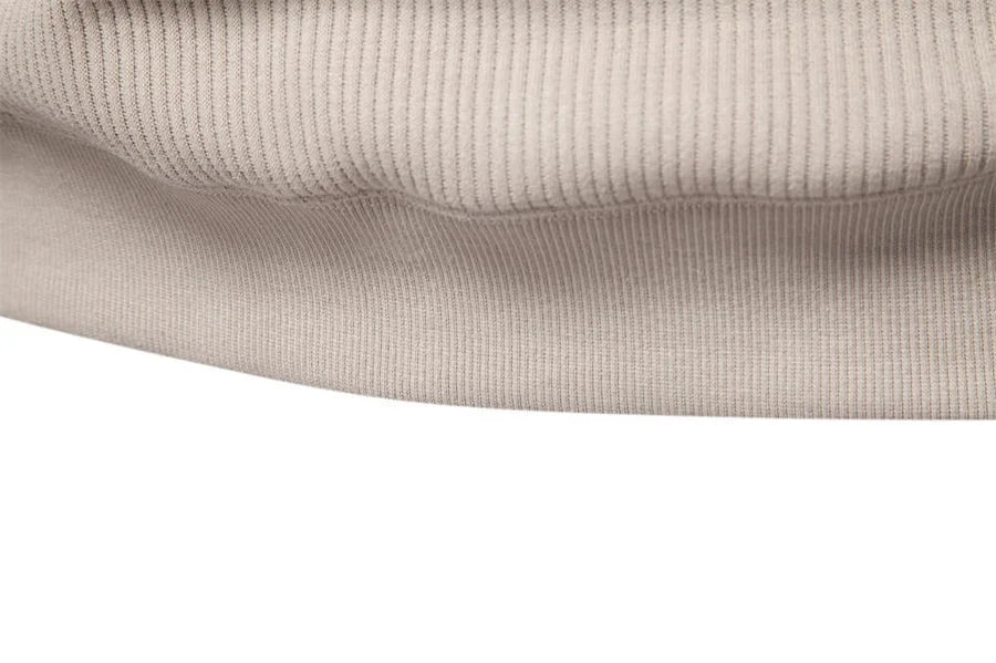 Men's Ribbed Raglan Quarter-Zip Sweater