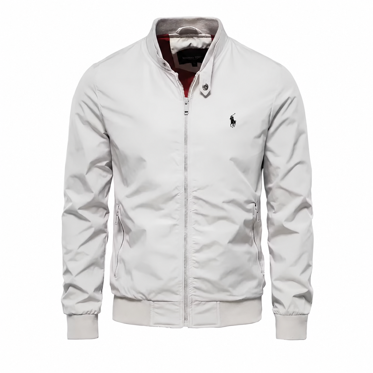Stand-Collar Zip Jacket