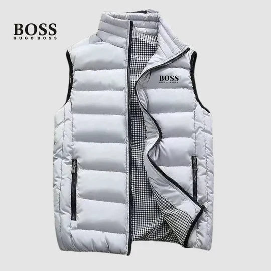 Men's Quilted Stand-Collar Puffer Vest