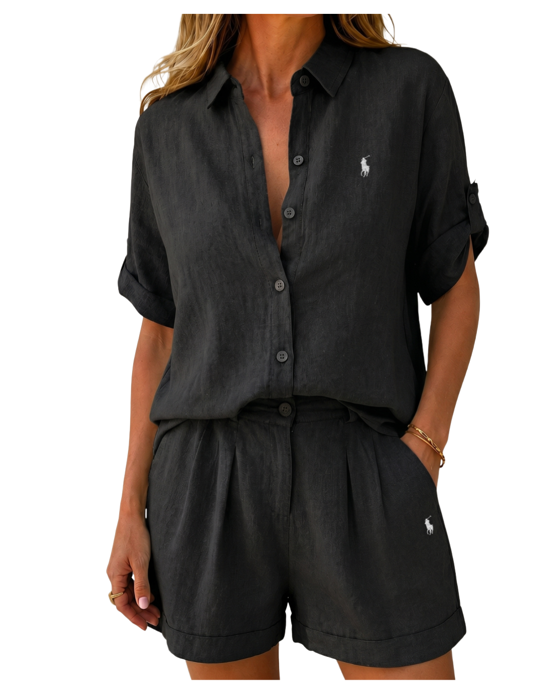 Coastal Luxe Linen Loungewear Set – Clearance Sale