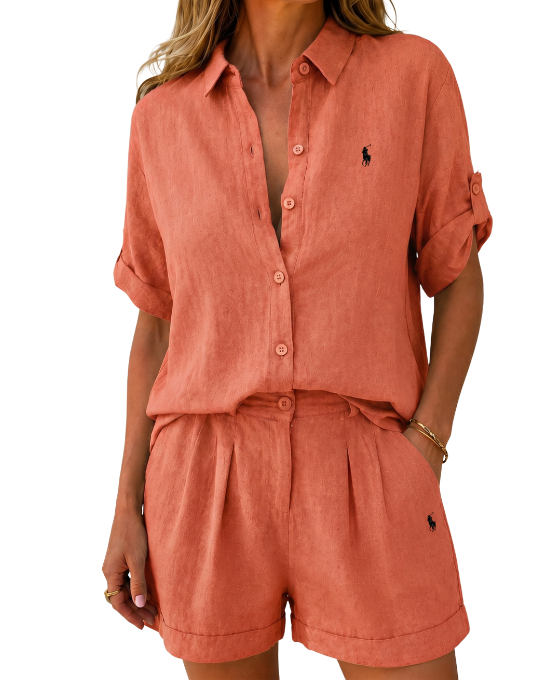 Coastal Luxe Linen Loungewear Set – Clearance Sale