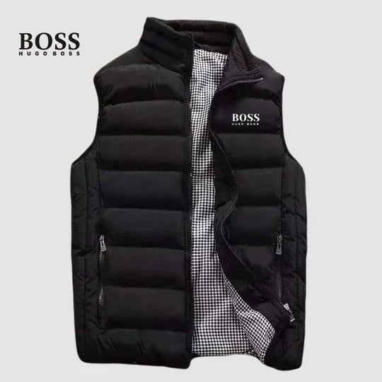 Men's Quilted Stand-Collar Puffer Vest