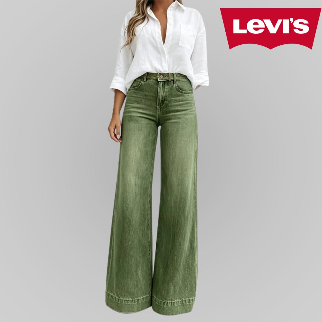Women's High-Waisted Wide-Leg Jeans